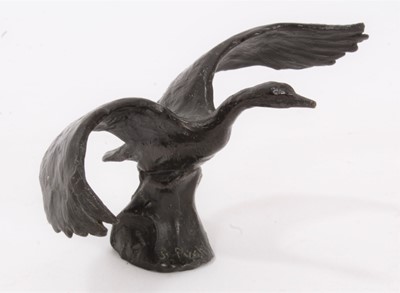 Lot 659 - Bronze sculpture of a goose