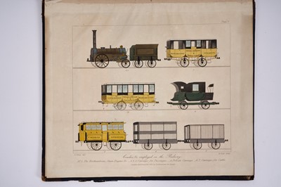 Lot 566 - Thomas Talbot Bury (1809-1877) -  Coloured Views on the Liverpool and Manchester Railway, London: Ackermann, 1831 Large quarto, title page, thirteen full-paged hand coloured plates, two folding pla...