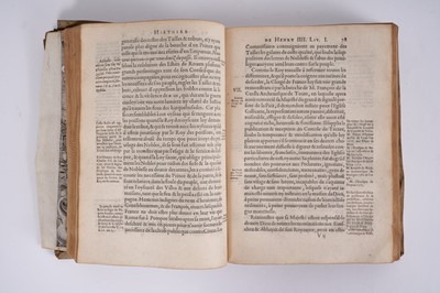 Lot 571 - Pierre Matthieu - Histoire de France...du regne de Henry IIII, 1605, part 1, 326pp and index, in early vellum binding