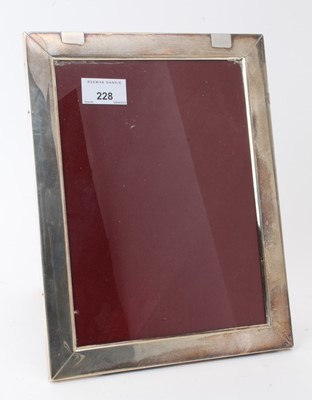 Lot 228 - Early 20th century German silver photograph frame of rectangular form with easel back