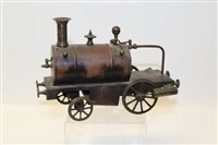 Lot 2705 - Scratch-built copper and brass model railway...