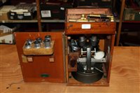 Lot 2706 - C. Baker microscope with lenses and other...