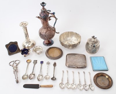 Lot 237 - Selection of miscellaneous English and foreign silver and white metal