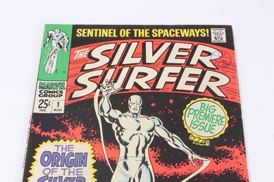 Lot 1 - Marvel Comics The Silver Surfer #1 (1968). The origin of the silver surfer and first solo title,  Priced 25 cents. (1)
