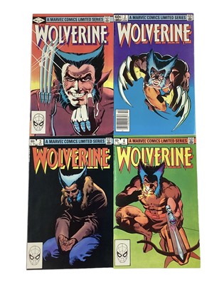 Lot 24 - Marvel Comics Wolverine (1982). First solo limited series, complete run 1 - 4. Priced 60 cents. (4)