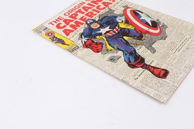 Lot 7 - Marvel Comics Captain America #109 (1969). Titled "The origin of Captain America" priced 12 cents. (1)