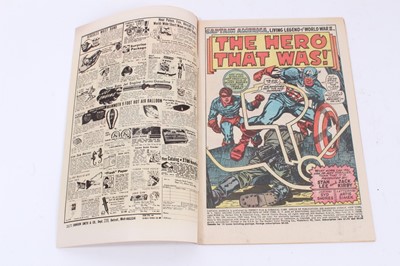 Lot 7 - Marvel Comics Captain America #109 (1969). Titled "The origin of Captain America" priced 12 cents. (1)