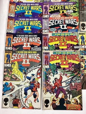 Lot 30 - Marvel Comics Secret wars (1984 and 1985). Complete run from issues 1 - 12. To include issue 8, origin of symbiote suit. Together with the complete limited series of Secret Wars 2