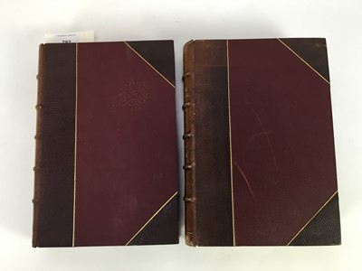 Lot 792 - Two volumes- H. Eliot Howard, The British Warblers - A history with problems of their lives, illustrated by Henrik Gronvold, published Porter, London, 1907-1914, half calf bound