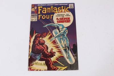 Lot 6 - Marvel Comics Fantastic Four #55 (1966). Classic Thing vs. Silver Surfer cover. Priced 12 cents. (1)