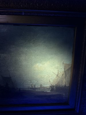 Lot 935 - James Webb (1825-1895) oil on canvas - View of the Island of Marken, Holland, inscribed verso, 30cm x 55cm, in gilt frame 
Provenance: The Dujarden Family, note verso