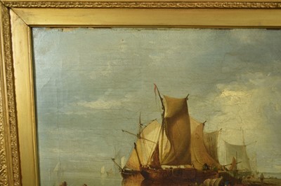 Lot 935 - James Webb (1825-1895) oil on canvas - View of the Island of Marken, Holland, inscribed verso, 30cm x 55cm, in gilt frame 
Provenance: The Dujarden Family, note verso