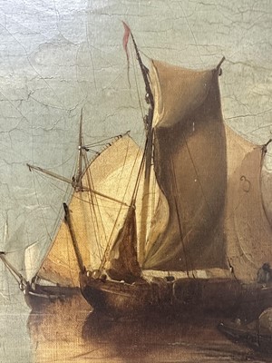 Lot 935 - James Webb (1825-1895) oil on canvas - View of the Island of Marken, Holland, inscribed verso, 30cm x 55cm, in gilt frame 
Provenance: The Dujarden Family, note verso