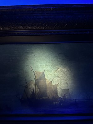 Lot 935 - James Webb (1825-1895) oil on canvas - View of the Island of Marken, Holland, inscribed verso, 30cm x 55cm, in gilt frame 
Provenance: The Dujarden Family, note verso