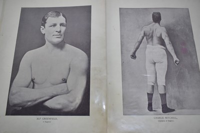 Lot 812 - Collection of Victorian photolithographic portraits of Boxers, 'The Portrait Gallery of Pugilists of England, America, Australia, 1894', disbound (37)