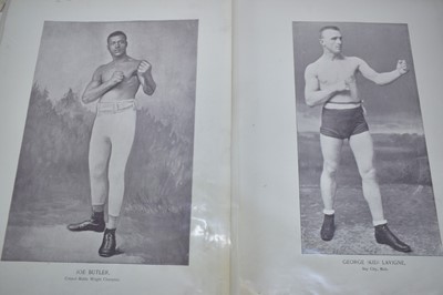 Lot 812 - Collection of Victorian photolithographic portraits of Boxers, 'The Portrait Gallery of Pugilists of England, America, Australia, 1894', disbound (37)