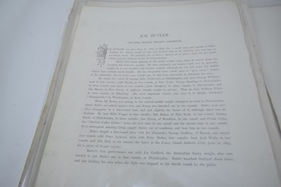 Lot 812 - Collection of Victorian photolithographic portraits of Boxers, 'The Portrait Gallery of Pugilists of England, America, Australia, 1894', disbound (37)