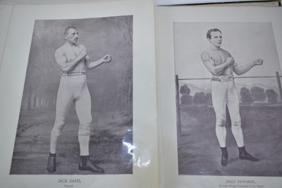 Lot 812 - Collection of Victorian photolithographic portraits of Boxers, 'The Portrait Gallery of Pugilists of England, America, Australia, 1894', disbound (37)