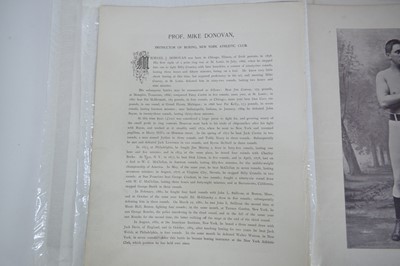 Lot 812 - Collection of Victorian photolithographic portraits of Boxers, 'The Portrait Gallery of Pugilists of England, America, Australia, 1894', disbound (37)