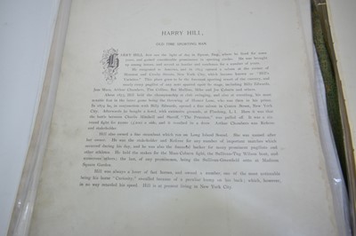 Lot 812 - Collection of Victorian photolithographic portraits of Boxers, 'The Portrait Gallery of Pugilists of England, America, Australia, 1894', disbound (37)