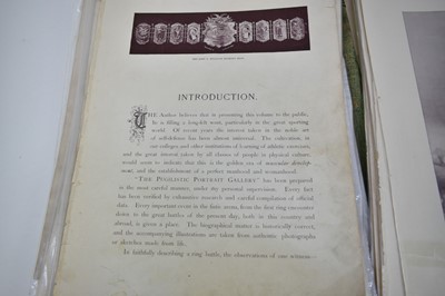 Lot 812 - Collection of Victorian photolithographic portraits of Boxers, 'The Portrait Gallery of Pugilists of England, America, Australia, 1894', disbound (37)