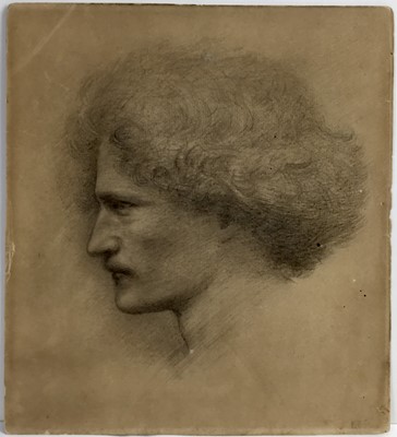 Lot 47 - Edward Cohey Burne Jones portrait of Paderewski platinotype by Frederick Hodyer