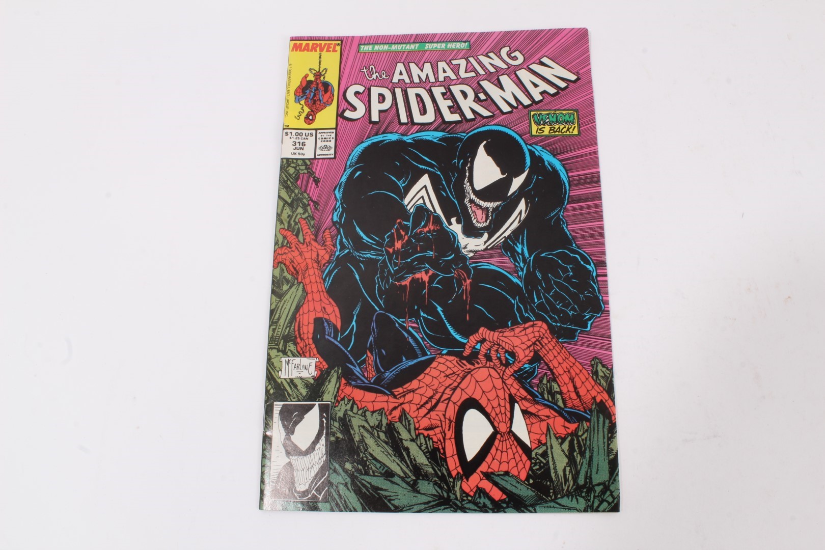 Amazing Spider-Man #316 (Marvel, 1989) outlet Newsstand 1st Venom cover McFarlane