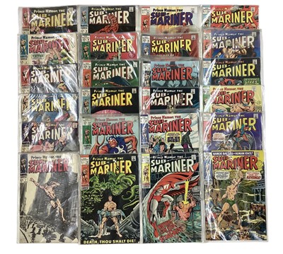 Lot 29 - Marvel Comics Prince Namor, the Sub-Mariner (1968 to 1974). A complete run from issue 2 - 72, to include issue 8 classic Thing cover. English and American price varients. Approximately 71 comics.