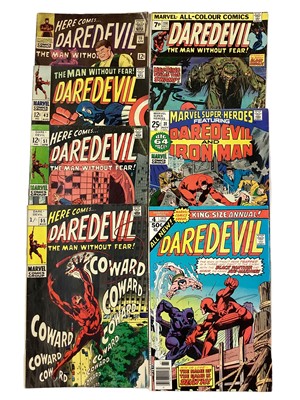 Lot 38 - Marvel Comics Daredevil. Small group of Daredevil comics from 1960's and 70's to include issue 15 (1966), apperance of the Ox, issue 43 (1968), Daredevil vs. Captain America. Together with Daredevi...