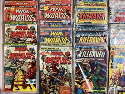 Lot 85 - Marvel Comics Amazing Adventures featuring War of the Worlds "Killraven" (1973 to 1976). Complete run from issue 18 - 39 to include duplicates. Issue 18 first apperance of Killraven. English and Am...