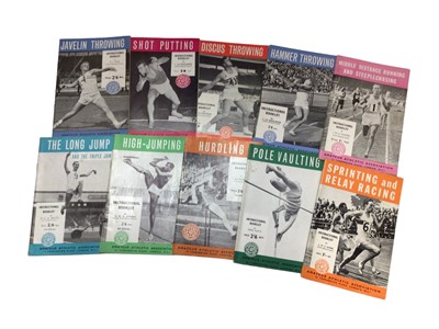 Lot 1421 - Mixed ephemera in two boxes including 1960's swimming instruction posters, local interest including Endsleigh Phoenix magazines 1950's, Endsleigh school panoramic photographs 1950's glazed and fram...