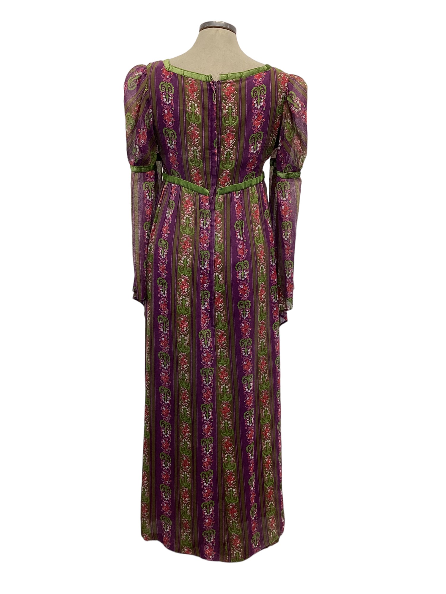 Lot 2099 - 1970's Dolly Rocker floral maxi dress,