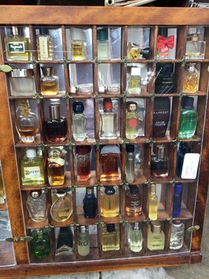 Lot 2450 - Large collection of vintage scent bottles, many with contents, including Chanel, Dior, etc