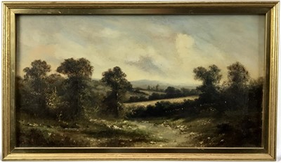 Lot 13 - Ada Stone (1879-1904) oil on canvas, landscape, 24 x 44cm, framed
