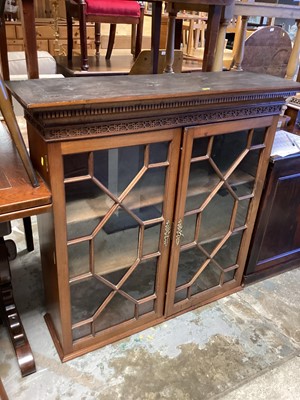 Lot 1311 - George III mahogany bookcase (lacking bureau base).