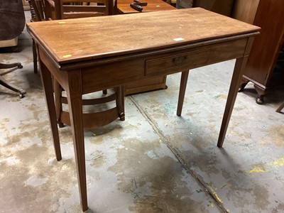 Lot 1241 - Regency mahogany tea table with fold-over top