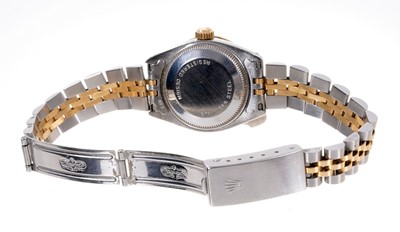 Lot 556 - Ladies Rolex DateJust stainless steel wristwatch