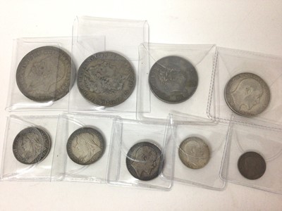 Lot 427 - G.B. - Mixed silver coins to include George III Crown 1820LX VG-AF, Half Crown 1819 AVF, Victoria OH Shillings 1893 GF-AVF, 1895 GVF-AEF, YH Groat 1838 VF, Edward VII Florin 1905 GF-AVF (N.B. Scar...