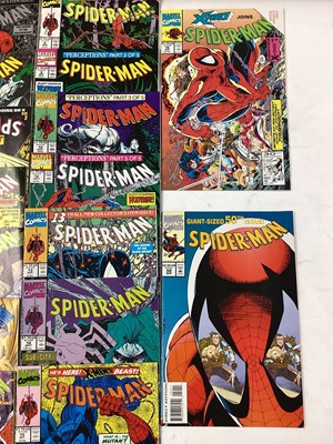 Lot 82 - Marvel Comics Spider-Man (1990 to 1994). To include issue 1, "tourment part 1". Also to include an incomplete run from issues 2 - 16, missing issue 11. Together with issue 50, "giant sized 50th iss...