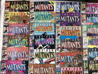 Lot 90 - Marvel Comics The New Mutants (1983 to 1987). A complete run from issue 1 - 57, together with some Annuals. Also includes Cable #1 (1993) and others. Approximately 65 comics.