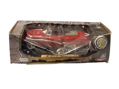 Lot 1857 - Selection of 1:18 scale die cast American Cars by various manufacturers including 1957 Chevrolet Nomad, 1953 Packard Caribbean, 1949 Buick, 1961 Impala, 1957 Ford fairlane Skyliner and 1957 Chevrol...