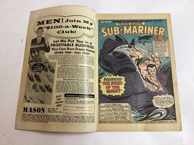 Lot 50 - Marvel Comics Tales to Astonish #70 (1965). 1st solo Sub Mariner in series. Together with Tales to Astonish issues 87 and 100. Also includes a small group of Sub Mariner comics. Approximately 24 co...
