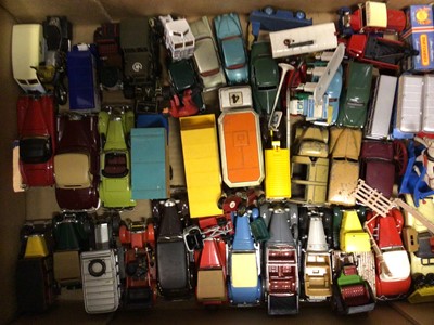 Lot 1863 - Selection of die cast buses, trade vehicles and cars (3 boxes)