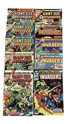 Lot 53 - Marvel Comics Giant-Sized Defenders (1974 and 1975). Complete run from issues 1 - 5. Issue 3, first Korvac apperance. Together with The Defenders king sized annual #1 (1976). Also to include The In...
