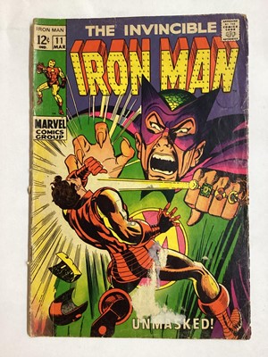 Lot 45 - Marvel Comics The Invincible Iron Man (Mostly 1970's and 1980's). To include issue 9 (1969) The Incredible Hulk apperance, Giant sized Iron Man (1975), Issue 66 (1974) Thor apperance. Together with...