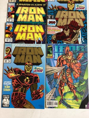 Lot 45 - Marvel Comics The Invincible Iron Man (Mostly 1970's and 1980's). To include issue 9 (1969) The Incredible Hulk apperance, Giant sized Iron Man (1975), Issue 66 (1974) Thor apperance. Together with...