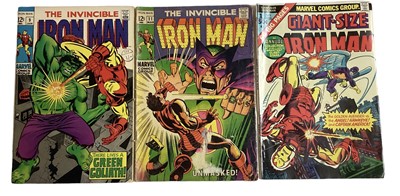 Lot 45 - Marvel Comics The Invincible Iron Man (Mostly 1970's and 1980's). To include issue 9 (1969) The Incredible Hulk apperance, Giant sized Iron Man (1975), Issue 66 (1974) Thor apperance. Together with...