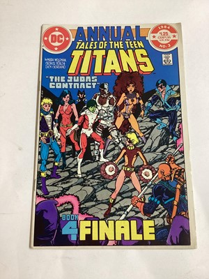 Lot 44 - DC Comics, Tales of the Teen Titans #42 #44 and Annual #3 1984 (2). 'The Judas Contract' Storyline