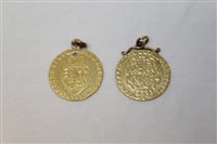 Lot 2152 - G.B. George III gold Guineas - 1767 and 1787...