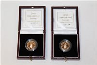 Lot 2156 - Jersey - 2000 Gold Proof Sovereigns (x 2)...